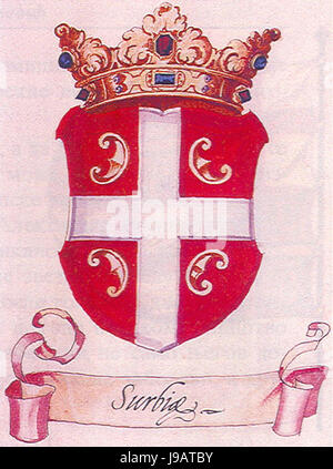 Serbian coat of arms, Belgrade Armorial II Stock Photo