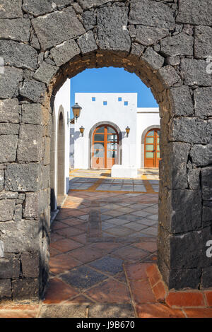 Marina Rubicon in Playa Blanca, Lanzarote, Canary Island, Spain Stock Photo