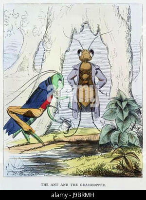 The Ant And The Grasshopper By Charles H Bennett Stock Photo Alamy the-ant-and-the-grasshopper-by-charles-h-bennett-stock-photo-alamy