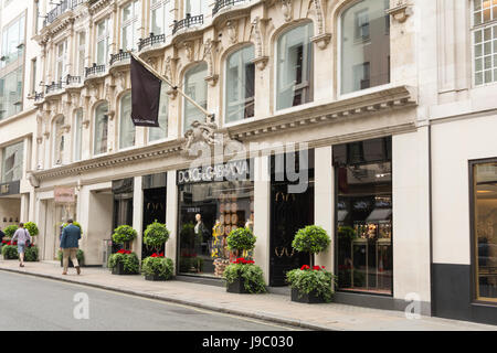 Dolce & Gabbana flagship store on New Bond Street, London, UK Stock Photo