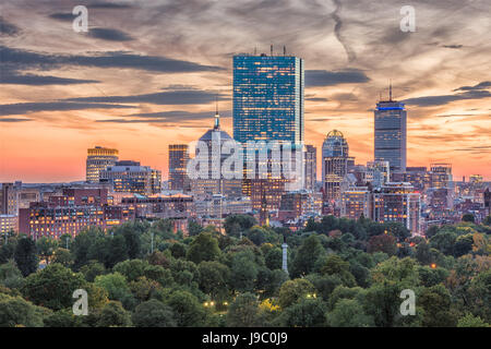 Boston, Massachusetts, USA downtown skyline. Stock Photo