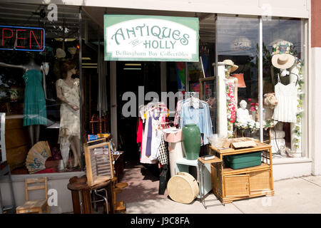 An antique store in Bellingham, Washington State, USA Stock Photo