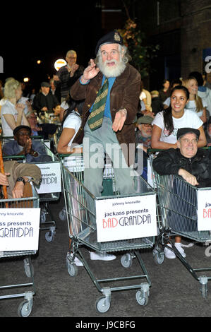 Johnny Knoxville attends the premiere of 'Bad Grandpa' in London Stock Photo