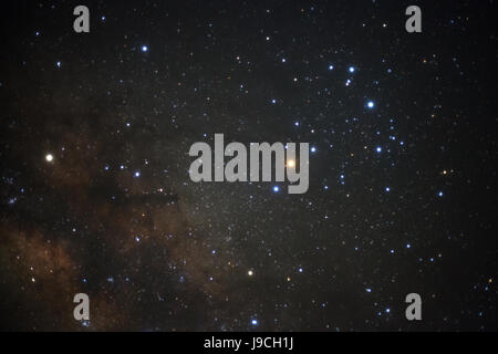 A wide angle view of the Antares Region of the Milky Way Stock Photo