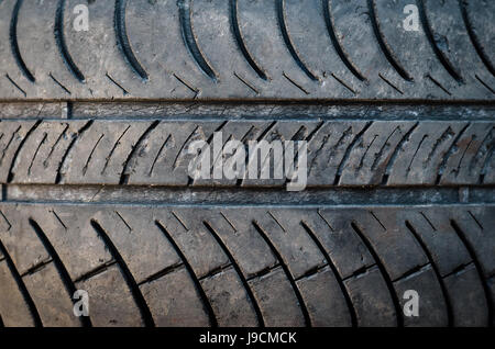 Closeup texture of a car tyre Stock Photo