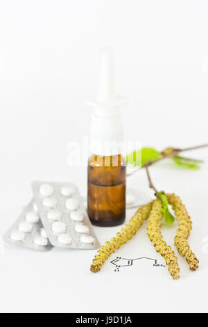 birch, tablet, hayfever, allergy, histamine, bloom, blossom, flourish, Stock Photo