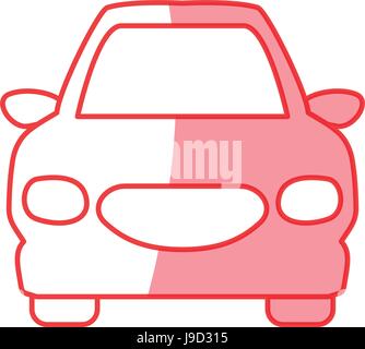 silhouette nice luxury car to drive and travel Stock Vector