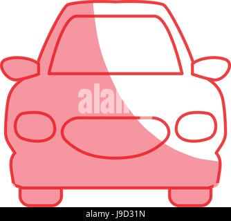 silhouette nice luxury car to drive and travel Stock Vector