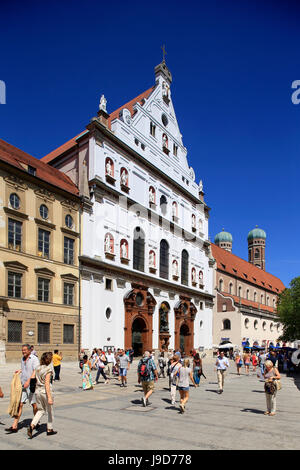 Church St.Michael, Neuhauser Strasse, Munich, Upper Bavaria, Bavaria, Germany, Europe Stock Photo
