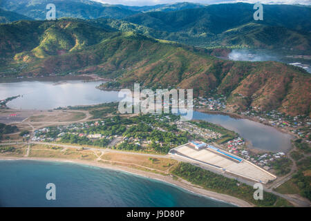 Aerial of the coastline of East Timor, Southeast Asia, Asia Stock Photo