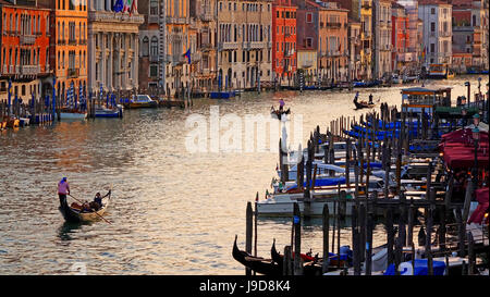 Canal Grande (Grand Canal), Venice, UNESCO World Heritage Site, Veneto, Italy, Europe Stock Photo