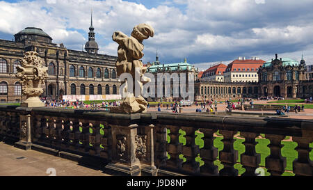 Zwinger Palace, Dresden, Saxony, Germany, Europe Stock Photo