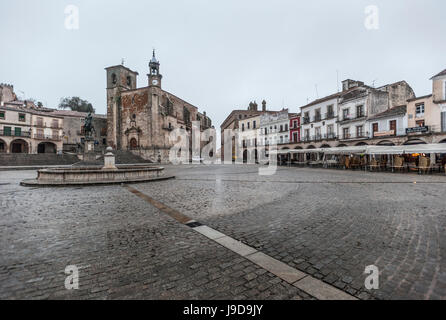The Plaza Mayor, Trujillo, Caceres, Extremadura, Spain, Europe Stock Photo