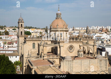 Jerez de la Frontera Cathedral, Jerez de la Frontera, Cadiz province, Andalucia, Spain, Europe Stock Photo