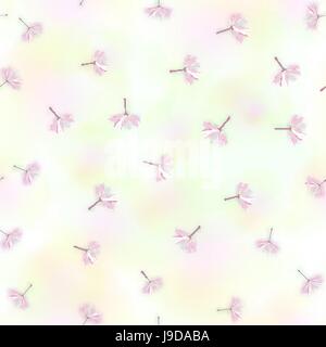 Seamless with dandelion seeds flying Stock Vector
