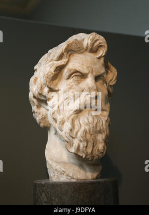 Antisthenes (445-365 BC). Greek philosopher. Roman copy of Greek original, 2nd c.BC. From Rome. Italy. British Museum. London. United Kingdom. Stock Photo
