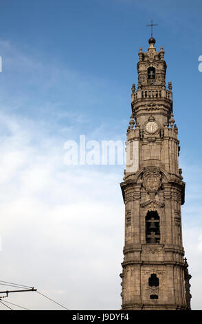 Clerigos Tower in Porto in Portugal Stock Photo