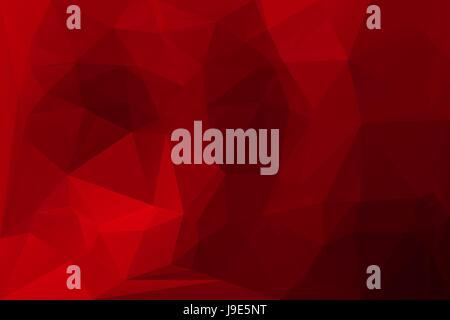 Deep burgundy red abstract low poly geometric background Stock Vector