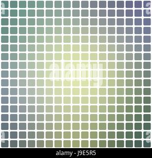 Yellow purple grey vector abstract rounded corners tiles mosaic over white background square Stock Vector