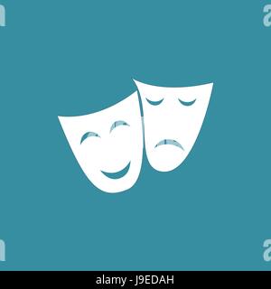 Theater masks vector illustration Stock Vector