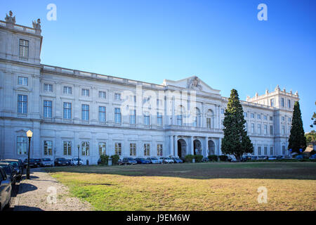 LISBON, PORTUGAL - CIRCA OCTOBER, 2016:  The Ajuda national palace in Belem near Lisbon, Portugal Stock Photo