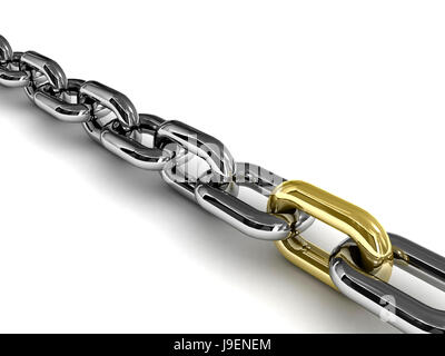 Strong link. Concept 3D illustration. Stock Photo