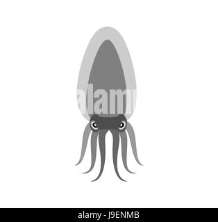 Set of silhouette logo octopus tentacles, Vector object for logos ...