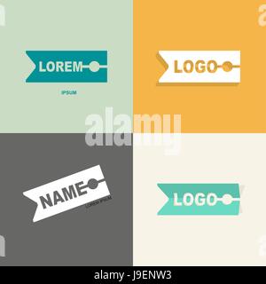 Clothespin clothes. Logo design pattern for sewing. The concept of light industry and clothing manufacture. Stock Vector