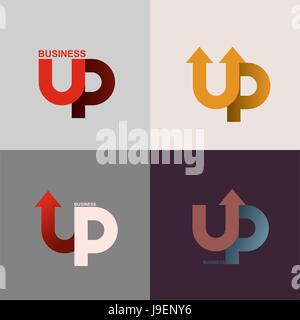logo of the up arrow. Business application icon. Vector illustration Stock Vector