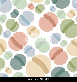 Sphere seamless pattern. Abstract geometric vector background. Hemisphere Space ornament Stock Vector
