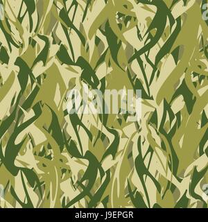 Military texture in form of fire. Camouflage army seamless flames. Stock Vector