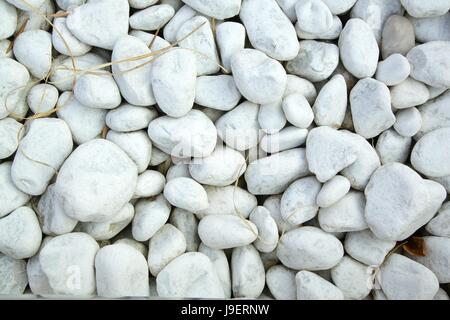 Decorative white stones.Background Stock Photo