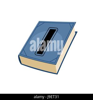 letter I at Vintage books in hardcover. Alphabetical stashes on book cover. Stock Vector