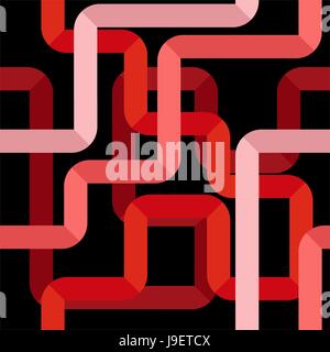 Abstract piping seamless pattern Stock Vector