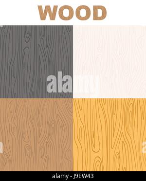 Set wood textures pattern. Vector  wooden background. Stock Vector