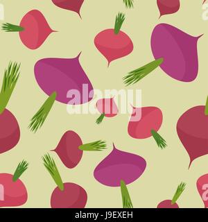 Beet seamless pattern. Burgundy background vector beet vegetable Stock Vector