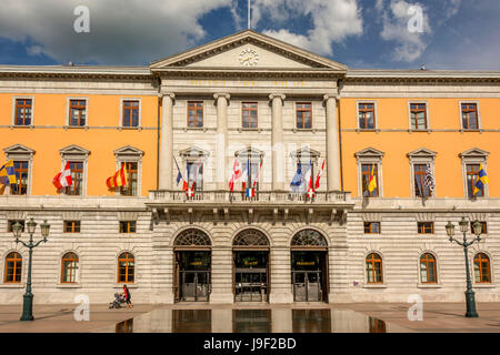 Annecy, The city hall (Hotel de Ville), Haute-Savoie, France, Europe Stock Photo