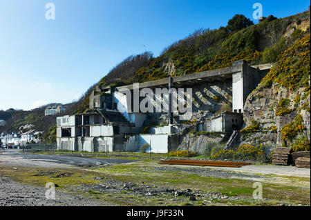Remains of Summerland building in Douglas, Isle of Man Stock Photo