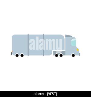 Truck isolated cartoon style. Transport on white background. Large Car Stock Vector