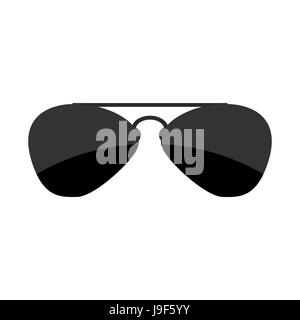 Sunglasses isolated. Accessory from sun on white background Stock Vector