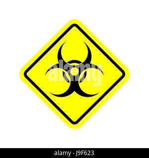 Biohazard sign. Warning radiation hazard. Warning sign viral pollution Stock Vector