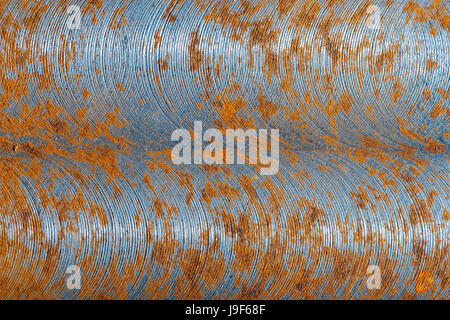 Abstract image of brushed metal covered with rust Stock Photo