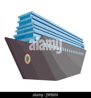 Cruise ship icon, cartoon style Stock Vector