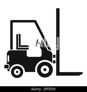 Stacker loader icon, simple style Stock Vector
