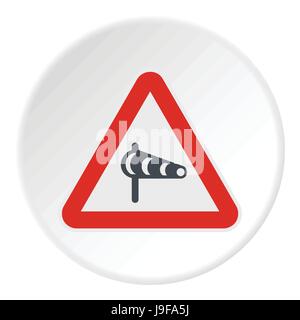 Sign is prohibited noise icon, flat style Stock Vector