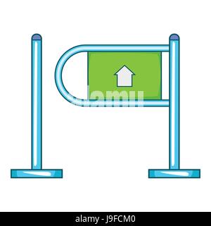 Fencing system icon, flat style Stock Vector