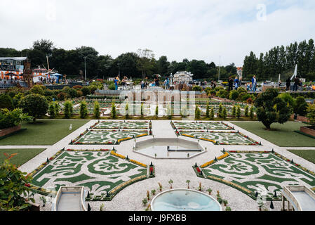 The Hague, The Netherlands - August 7, 2016: Madurodam. It is a miniature park and tourist attraction in The Hague. It contains scale model replicas o Stock Photo