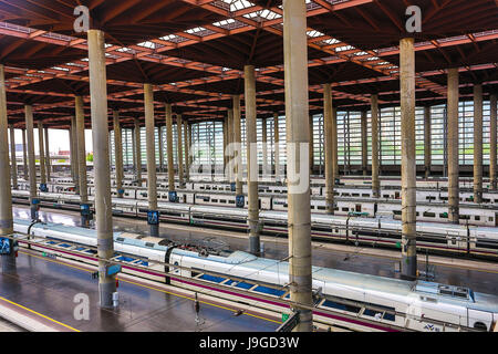 Spain, Madrid City, Atocha Railway Station, Stock Photo