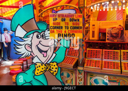 England, Devon, Dingles Fairground Heritage Centre, Bingo Game, Stock Photo