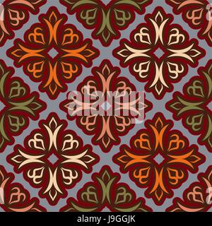 Uzbek pattern. Traditional national pattern of Uzbekistan. Texture pattern peoples of Central Asia. Ethnic national pattern for fabrics Stock Vector